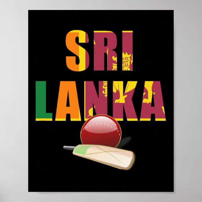 Affiche Cricket Sri Lanka Flag T Ll  (Devant)