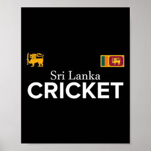 Affiche Cricket Sri Lanka Meilleurs Fans Cadeau Pour Garço