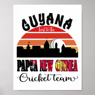 Affiche Cricket T20 Guyana Accueille La Nouvelle-Zélande C