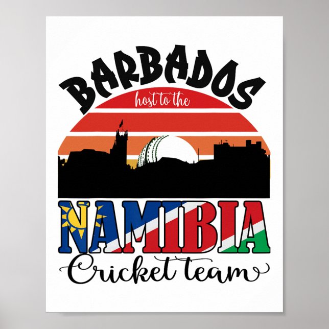 Affiche Cricket T20 Guyana Accueille L'équipe De Cricket D (Devant)