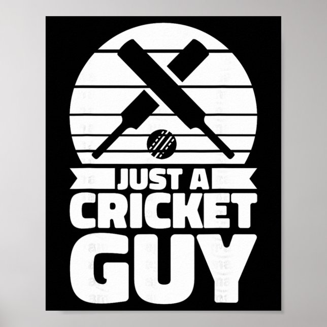 Affiche Cricketer Cricketing Tsman - Umpire Just A Cricket (Devant)