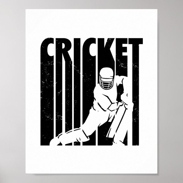 Affiche Cricketers | Cricket Sports Team Coach Idées Cadea (Devant)