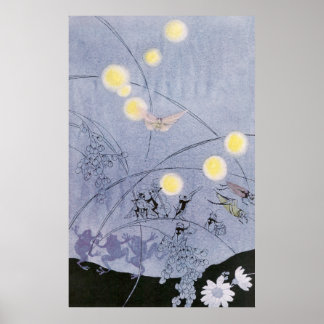 Affiche Crickets and Frogs Make Night Music