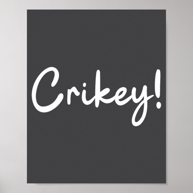 Affiche Crikey Christmas Santa Hat Matching Christmas Fami (Devant)