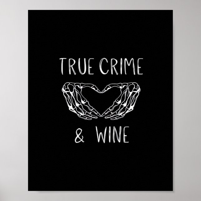 Affiche Crime Et Vin Squelette Mains (Devant)