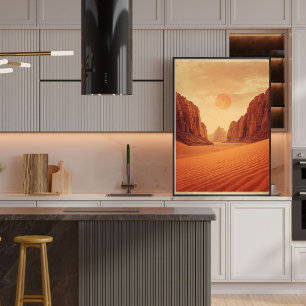 Affiche Crimson Sands – Voyage rétro dans le désert de Wad