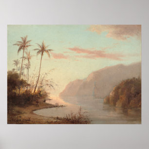 Affiche Crique à St. Thomas - Camille Pissarro Art
