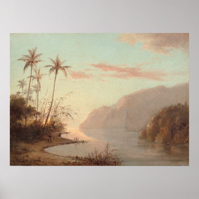 Affiche Crique à St. Thomas - Camille Pissarro Art (Devant)