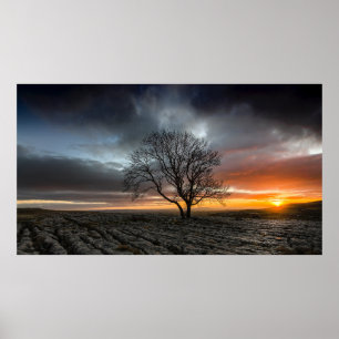 AFFICHE CRIQUE DE MALHAM, NORTH YORKSHIRE, R-U