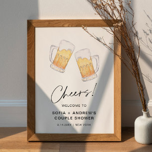 Affiche CRISTAL Brasse Avant Que Je Fasse Couple de douche