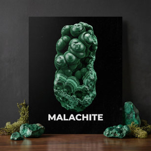 Affiche Cristal de Malachite Époustouflant