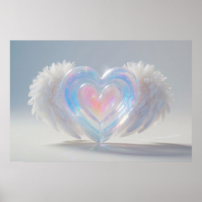 Affiche *~* Cristal Heart Angel ailes AP78 (Devant)
