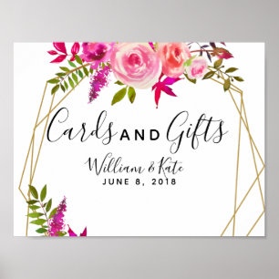 Affiche cristal rose Peach Roses cartes & cadeaux mariage