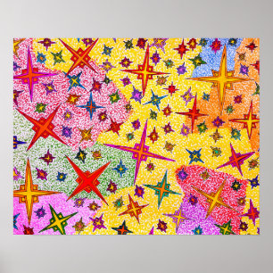 Affiche Cristallisez - le dessin abstrait