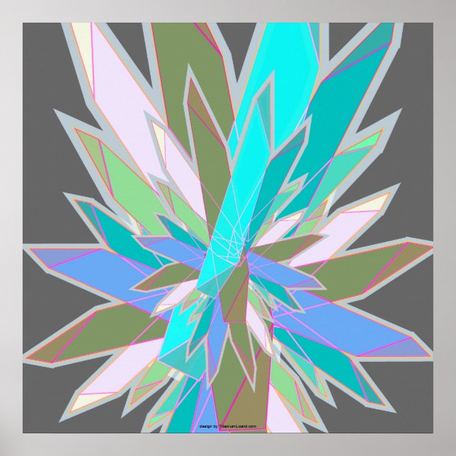 Affiche cristaux (Devant)