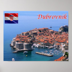 Affiche Croatie - Dubrovnik -