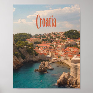 Affiche Croatie Europe du Sud-Est Zagreb