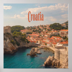 Affiche Croatie Europe du Sud-Est Zagreb