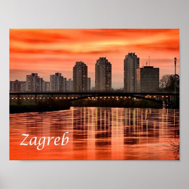 Affiche Croatie - Zagreb - (Devant)