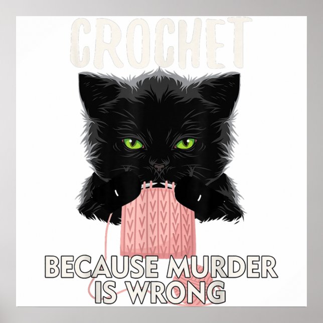 Affiche crochet Because Murder is (Devant)