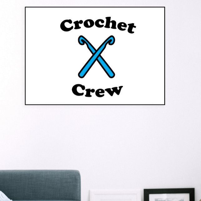 Affiche Crochet Crew Hook drôle (Créateur téléchargé)