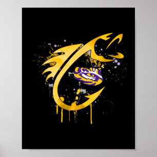 Affiche Crochet de pêche Tigers Lsu 