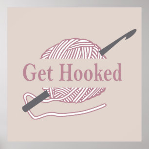 Affiche crochet drôle citation crochet disant