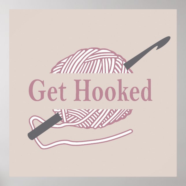 Affiche crochet drôle citation crochet disant (Devant)