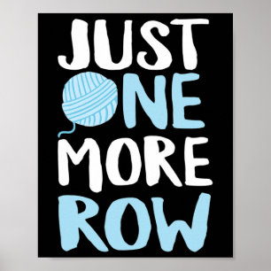 Affiche Crochet Juste Une Rangée De Plus Fil Et Aiguille D