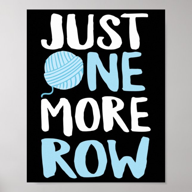 Affiche Crochet Juste Une Rangée De Plus Fil Et Aiguille D (Devant)