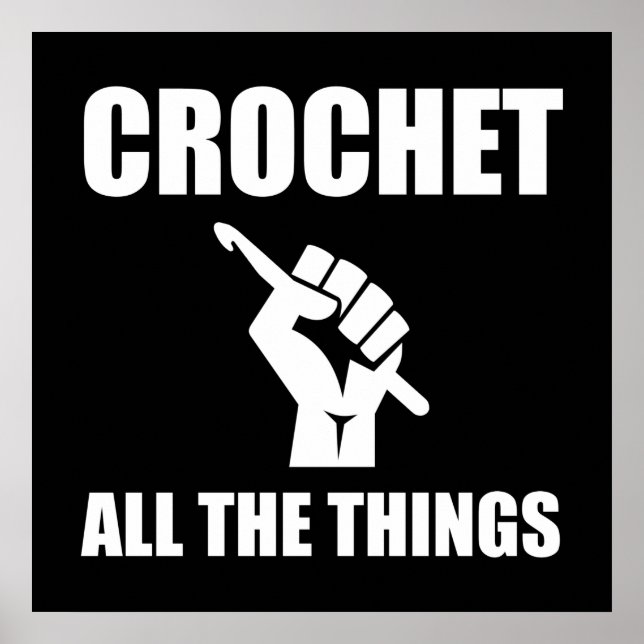 Affiche Crochet Toutes Les Choses Drôle Crochet (Devant)