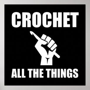 Affiche Crochet Toutes Les Choses Drôle De Crochet