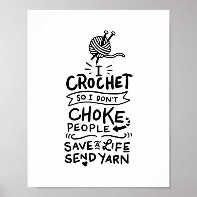 Affiche Crocheter Crochet laine (Devant)