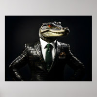 Crocodile en combinaison