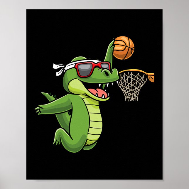 Affiche Crocodile Jouer Bysketbyll Alligator Bysketbyll (Devant)