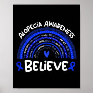 Affiche Croire Alopecia Mois de sensibilisation Alopecia A