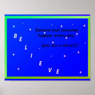 Affiche CROIRE aux Miracles