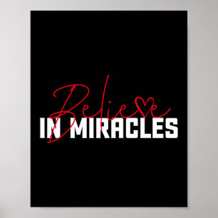Affiche Croire aux miracles. Sensibilisation au cancer du