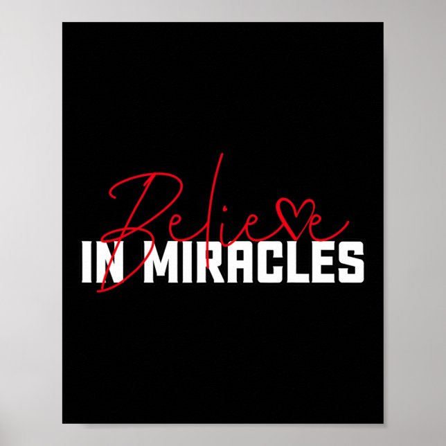 Affiche Croire aux miracles. Sensibilisation au cancer du  (Devant)