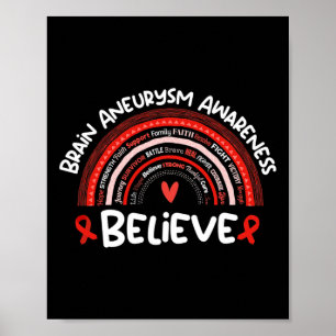 Affiche Croire Cerveau Aneurysme Mois de sensibilisation C