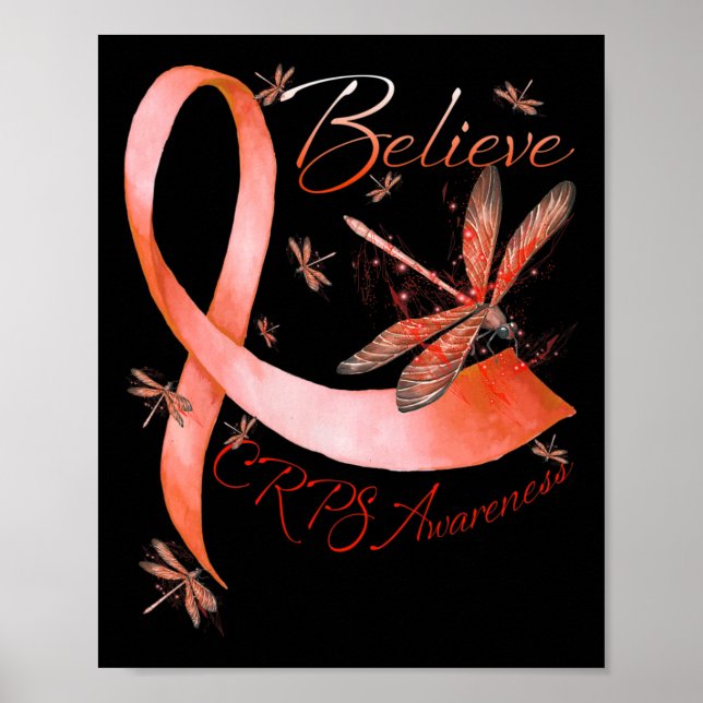 Affiche Croire Crps Sensibilisation Orange Ruban Lov (Devant)