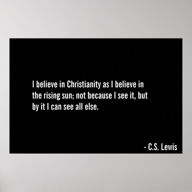 Affiche Croire en Christ (Devant)