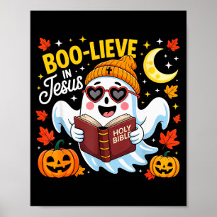 Affiche Croire en Jésus Fantôme Christian Halloween Drôle