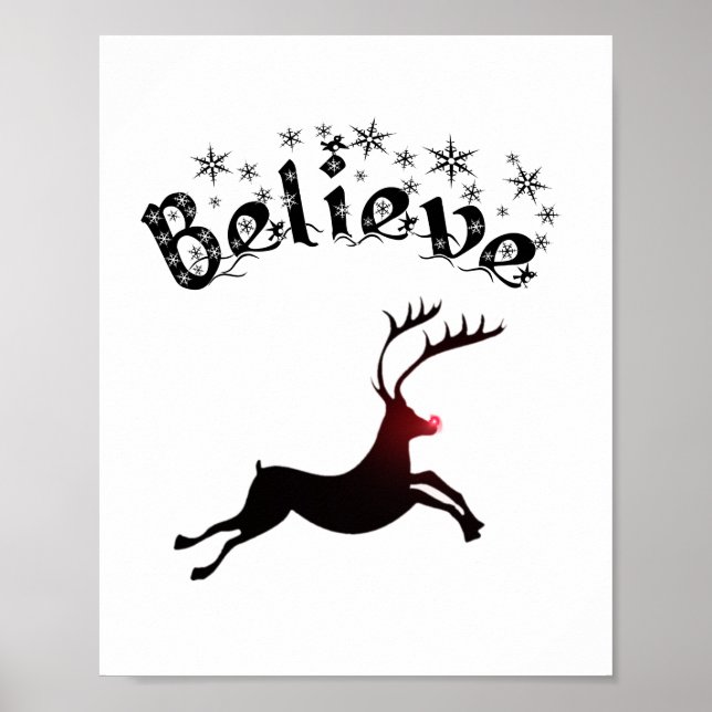Affiche Croire en Reindeer print (Devant)