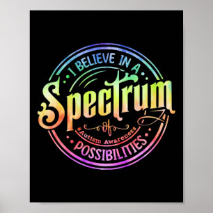 Affiche Croire En Un Spectre De Possibilités Amusantes Aut