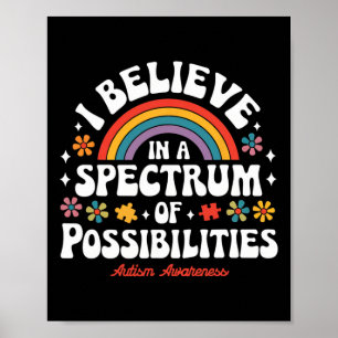 Affiche Croire En Un Spectre De Possibilités Autisme Awar