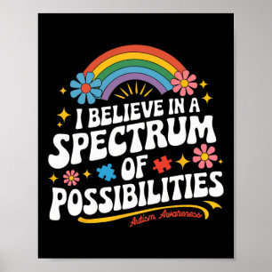 Affiche Croire En Un Spectre De Possibilités Autisme Awar