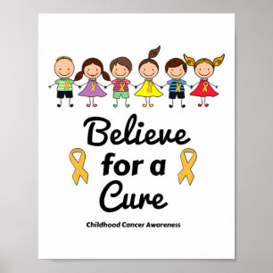 Affiche Croire en une guérison Sensibilisation au cancer i