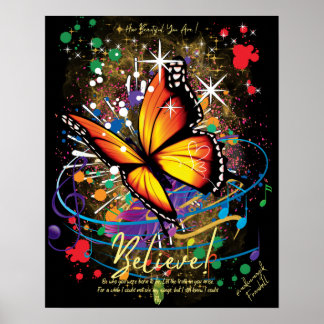Affiche Croire l'affiche papillon