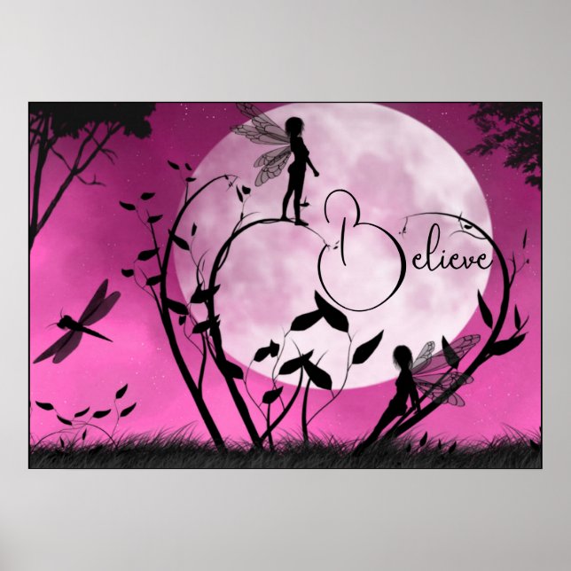 Affiche Croire les fées rose (Devant)